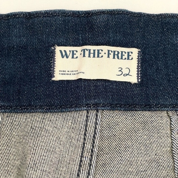 Free People We The Free Jayde Flare High Waist Stretch Denim Jeans Night Sky 32 - Picture 14 of 16